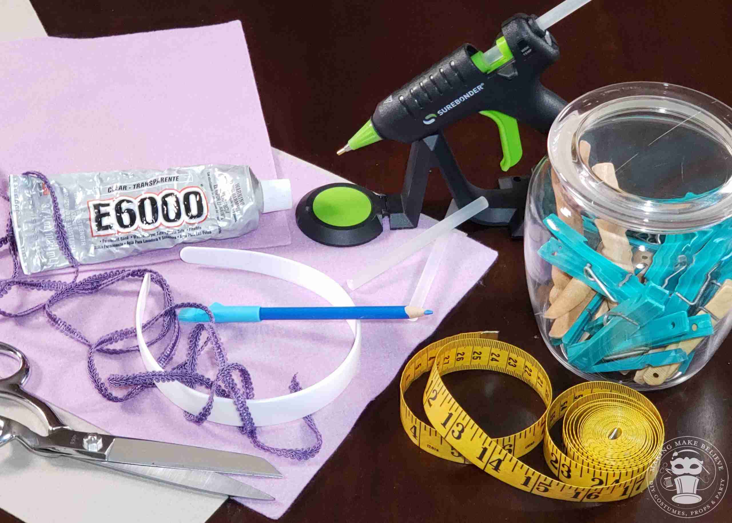 Supplies and tools for Quick Bunny Ears