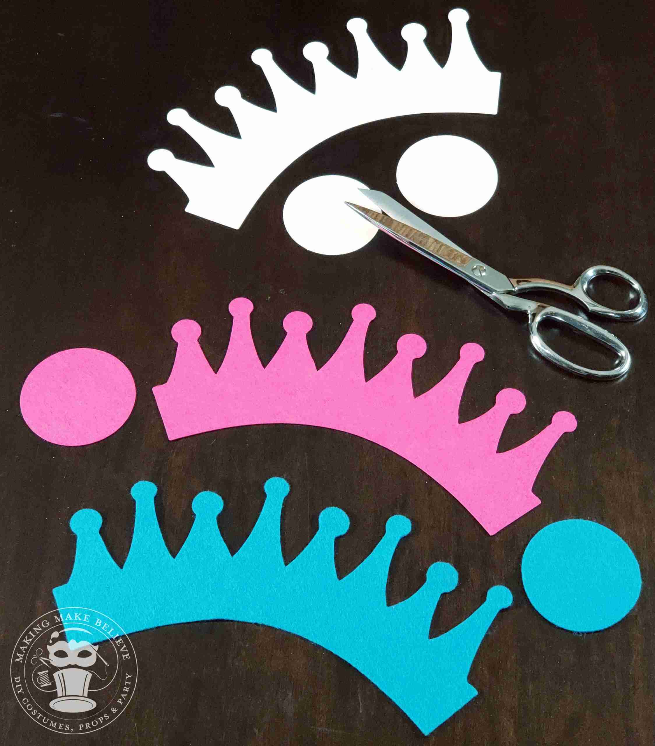 Cut crowns and bases for Easy Mini Crown