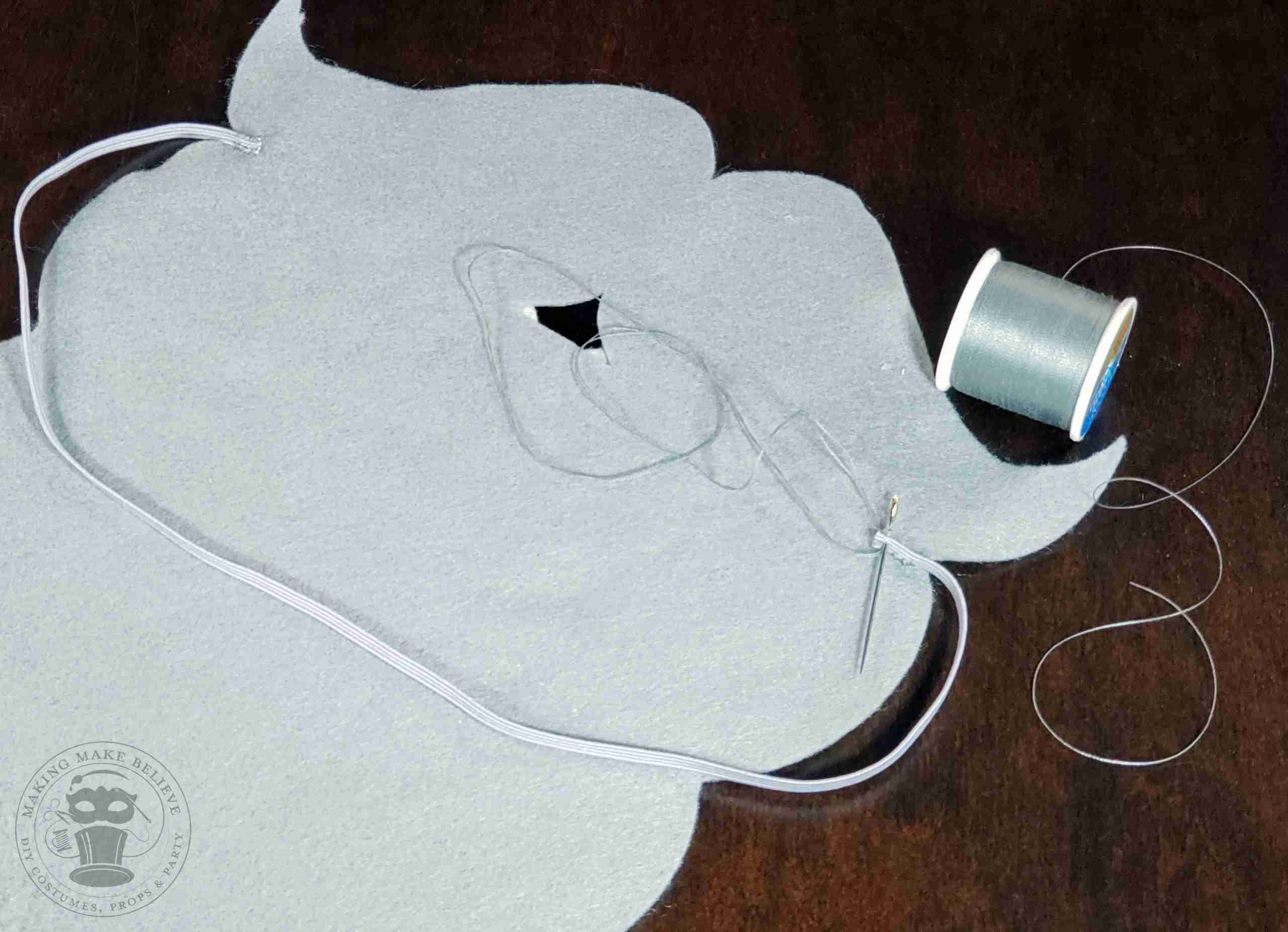Add elastic or ribbon ties to the back of the base