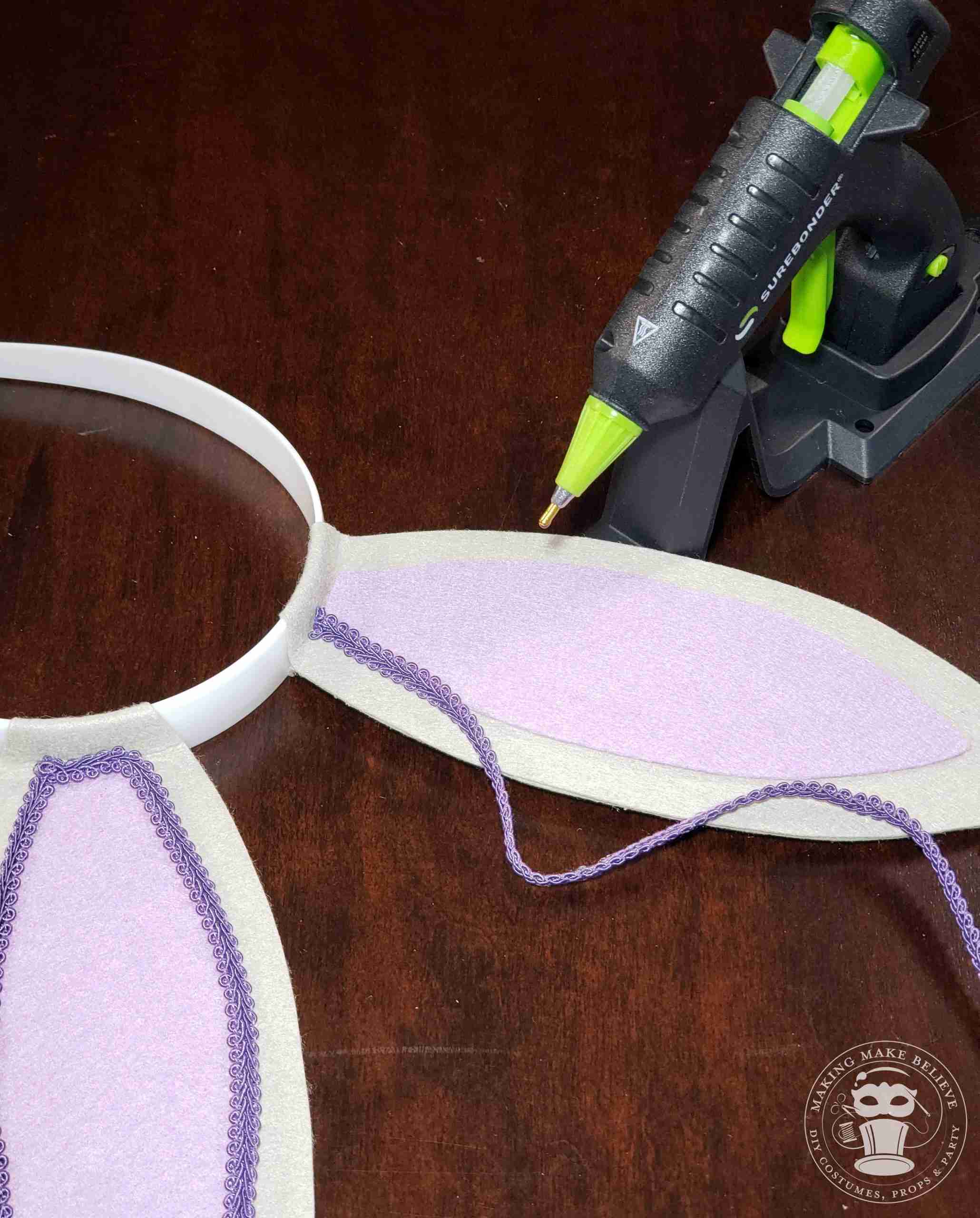 Embellish Quick Bunny Ears as desired
