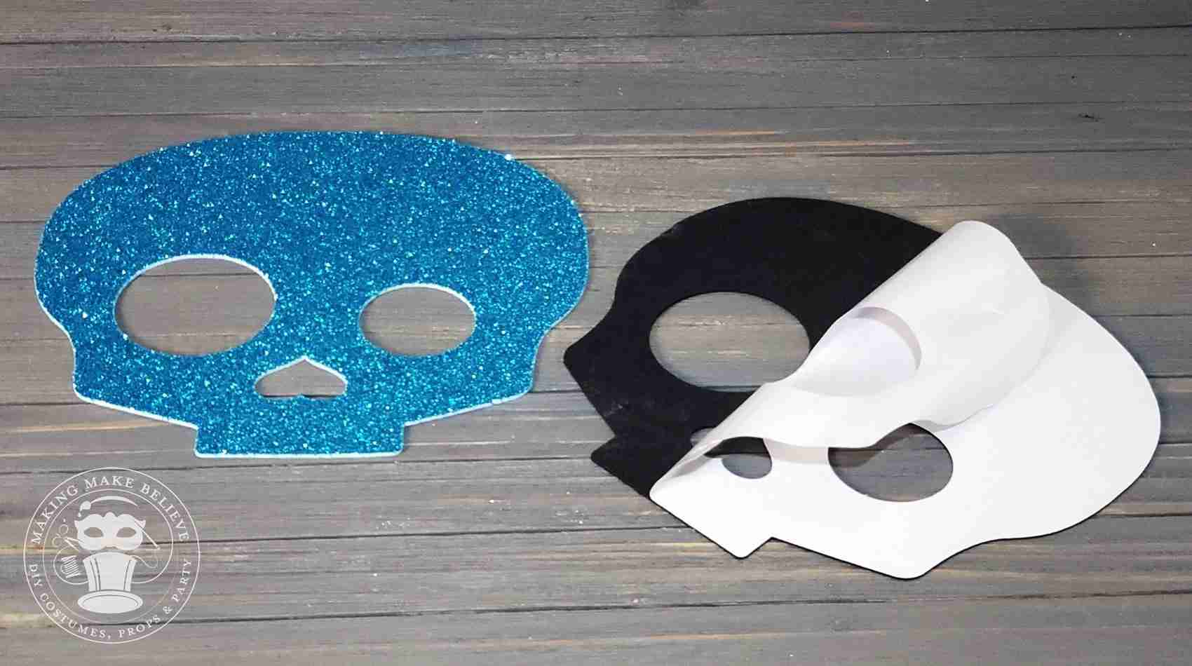 Peel backing from felt and adhere to front piece